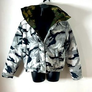 REVERSIBLE PUFFER CAMO JACKET